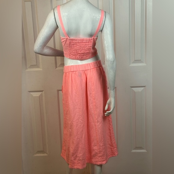 Universal Thread Pink Button-Front Midi Skirt And Crop Top. C43 - Picture 16 of 17